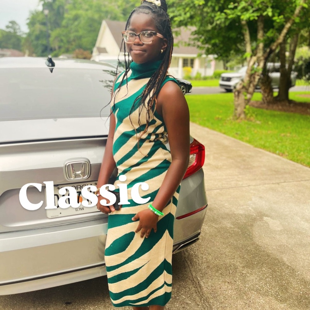 Classic Green and Cream Sheath Midi Dress for Weddings